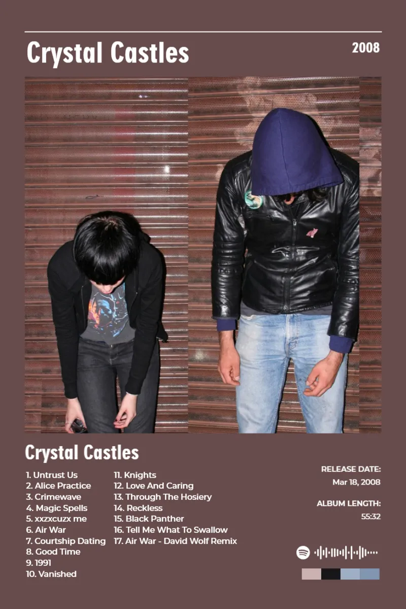 Crystal Castles · Crystal Castles · Crystal Castles · 2:3 Album poster for Crystal Castles by Crystal Castles