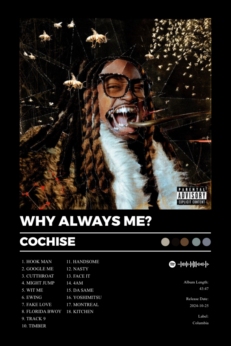 WHY ALWAYS ME? · WHY ALWAYS ME? · Cochise · 2:3 Album poster for WHY ALWAYS ME? by Cochise