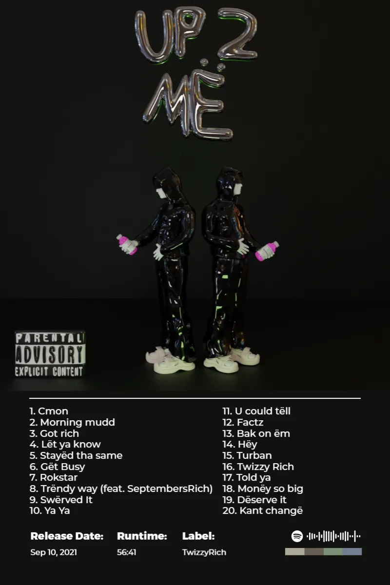 Album poster for Up 2 Më by Yeat