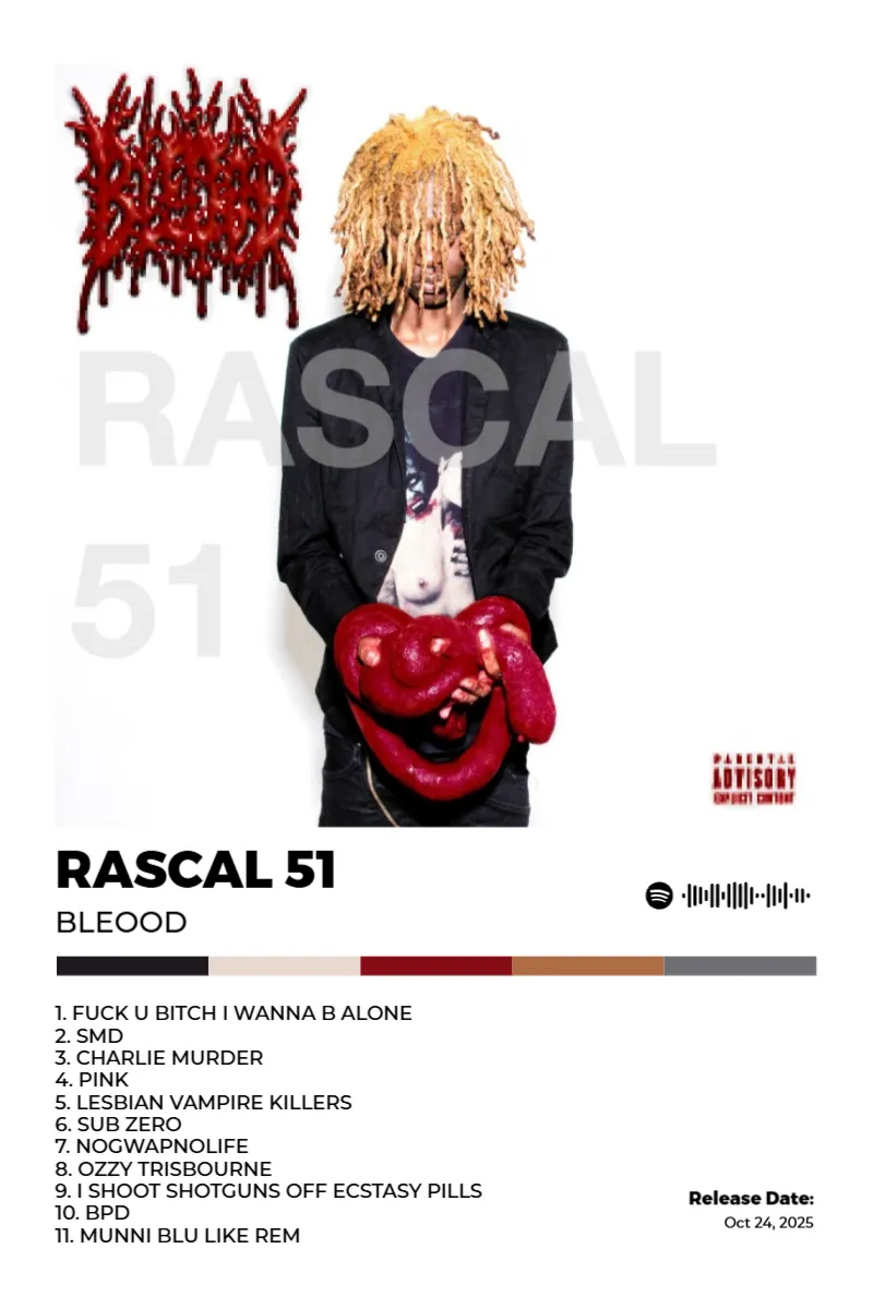 Album poster for rascal 51 by bleood