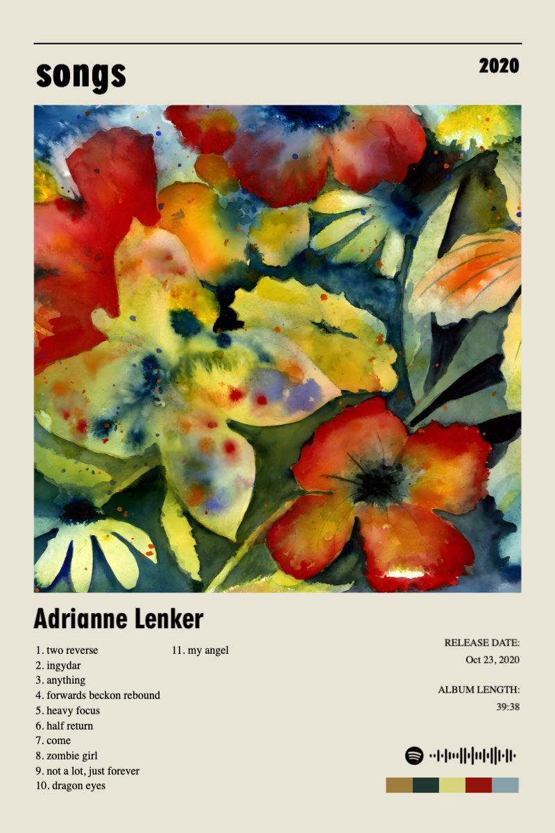Album poster for songs by Adrianne Lenker