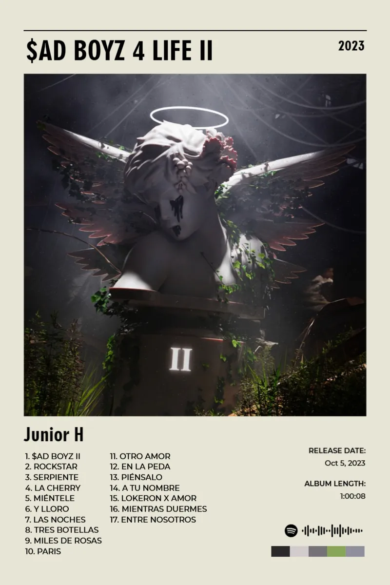 $AD BOYZ 4 LIFE II · $AD BOYZ 4 LIFE II · Junior H · 2:3 Album poster for $AD BOYZ 4 LIFE II by Junior H