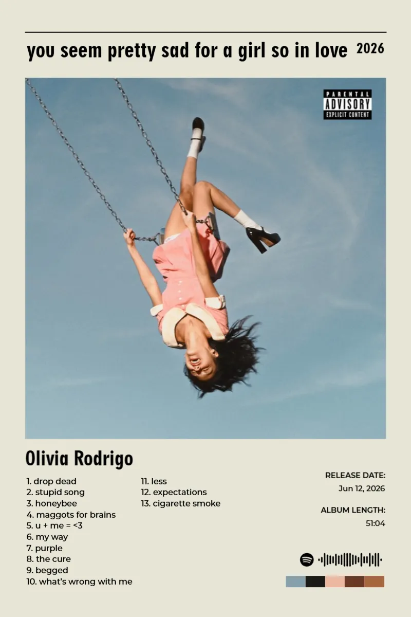 you seem pretty sad for a girl so in love · you seem pretty sad for a girl so in love · Olivia Rodrigo · 2:3 Album poster for you seem pretty sad for a girl so in love by Olivia Rodrigo