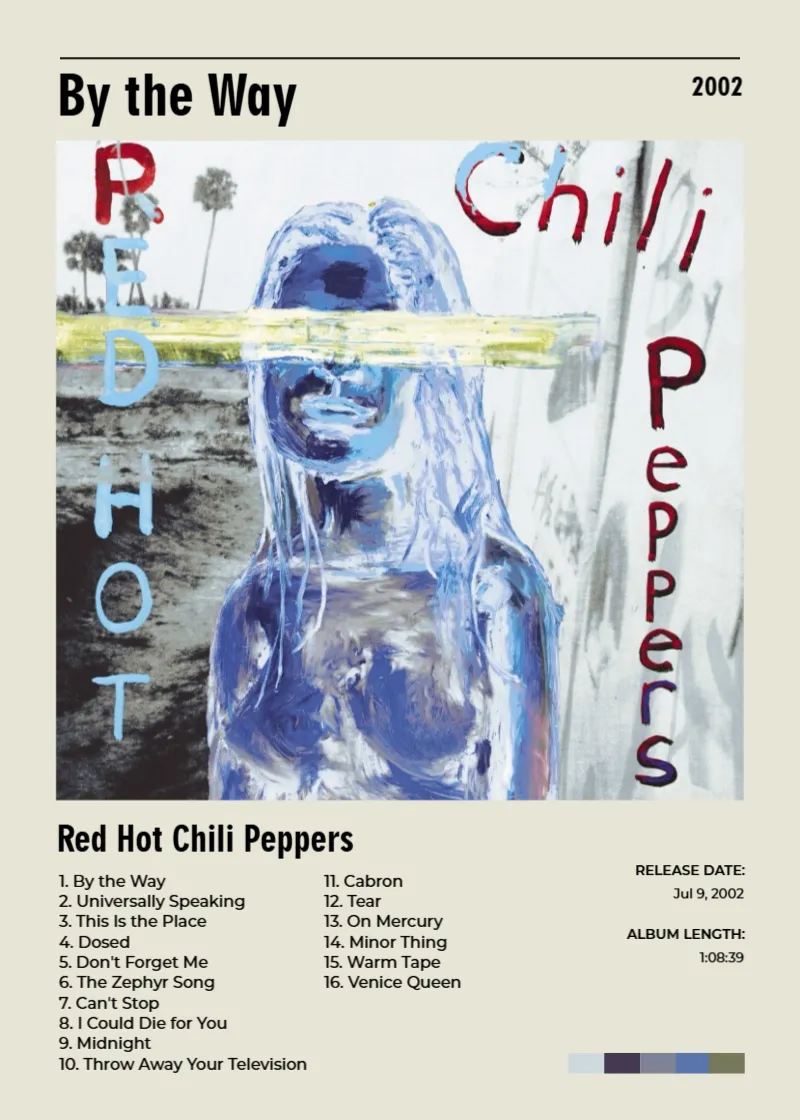 Album poster for By the Way by Red Hot Chili Peppers