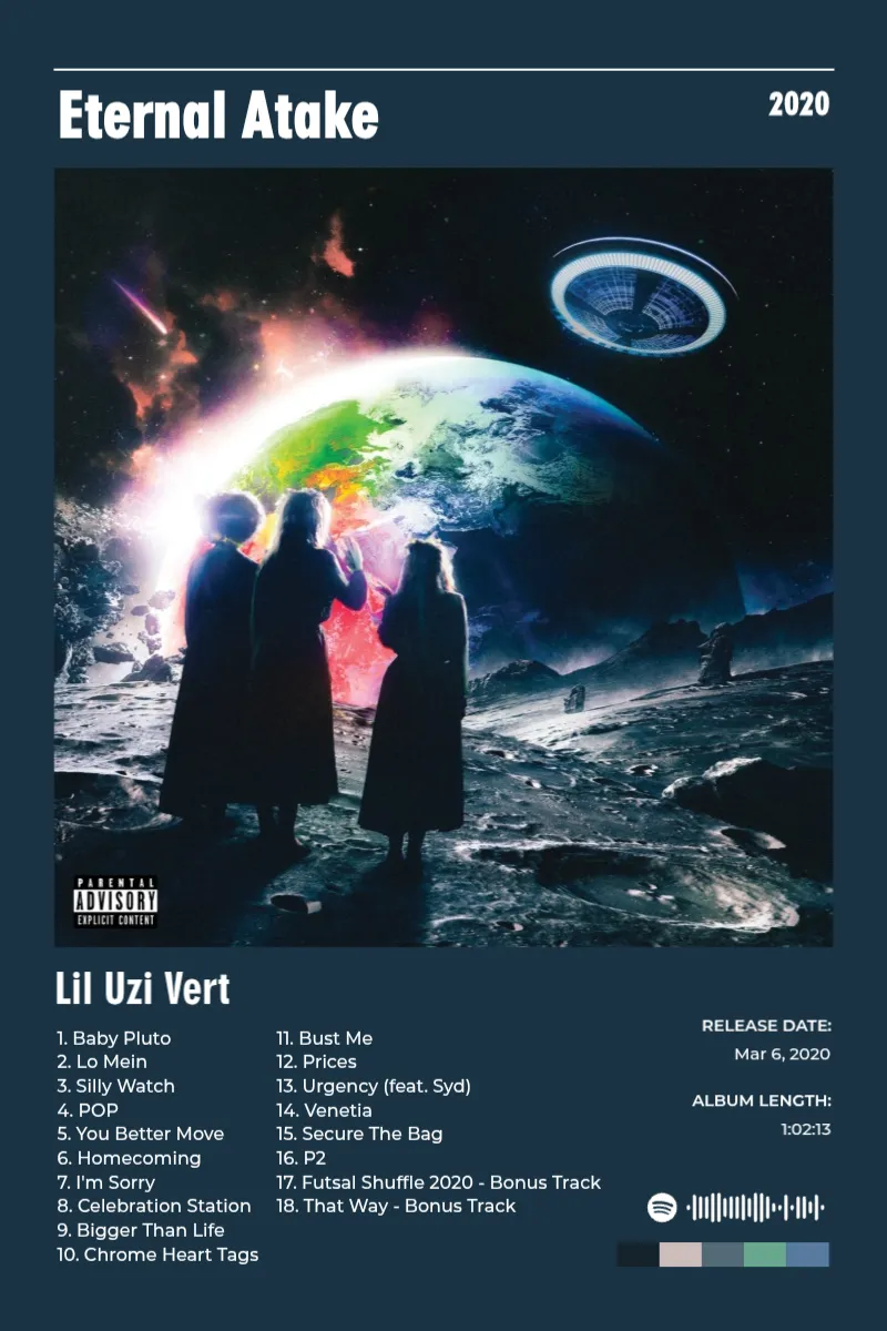 Album poster for Eternal Atake by Lil Uzi Vert