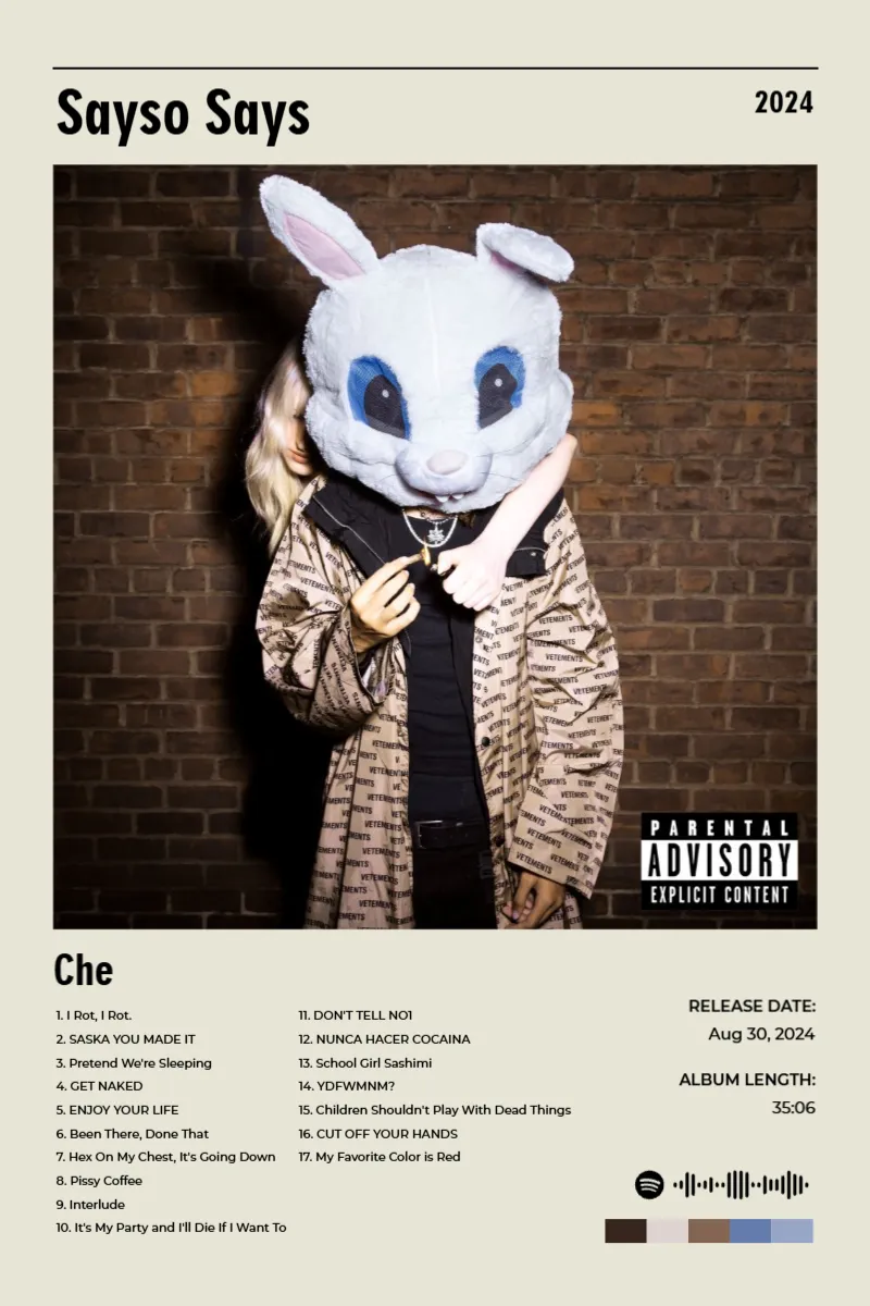 Album poster for Sayso Says by Che