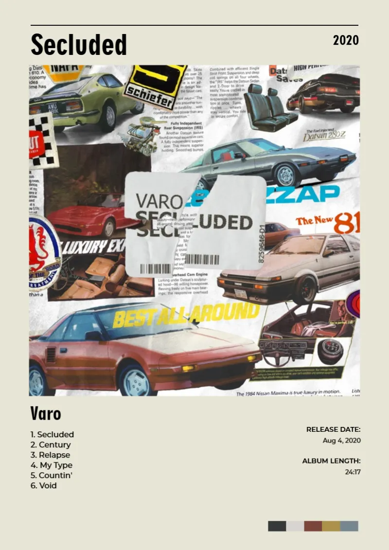 Album poster for Secluded by Varo