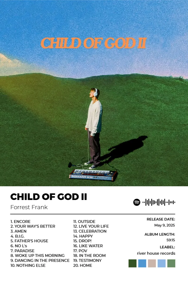 Album poster for CHILD OF GOD II by Forrest Frank