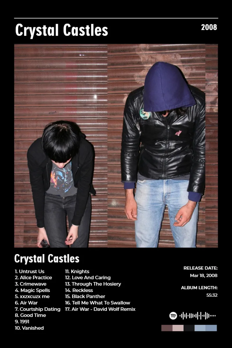 Crystal Castles · Crystal Castles · Crystal Castles · 2:3 Album poster for Crystal Castles by Crystal Castles