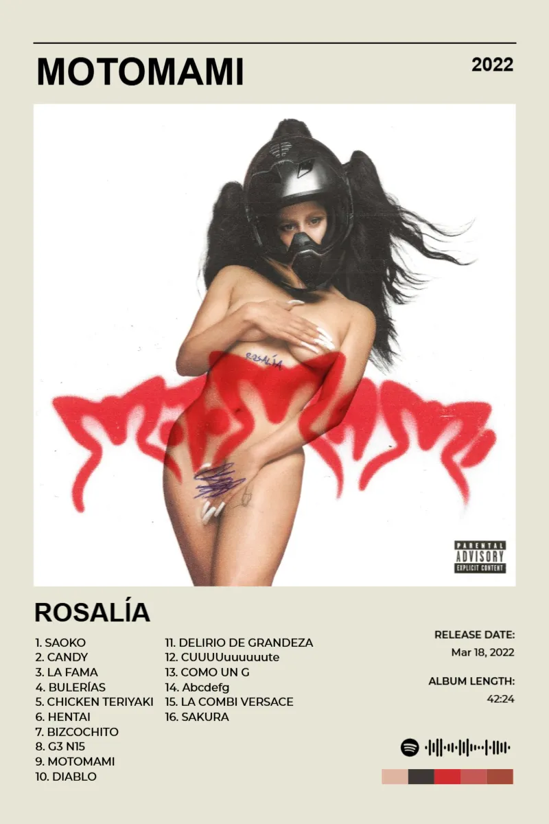 Album poster for MOTOMAMI by ROSALÍA