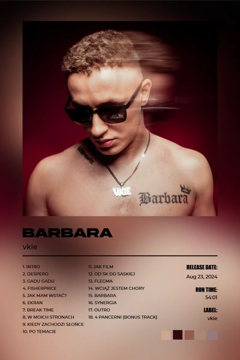 Album poster for BARBARA by vkie