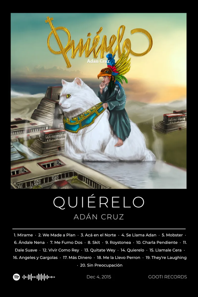 Quiérelo · Quiérelo · Adán Cruz · 2:3 Album poster for Quiérelo by Adán Cruz