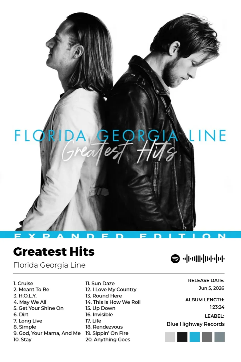 Greatest Hits (Expanded Edition) · Greatest Hits (Expanded Edition) · Florida Georgia Line · 2:3 Album poster for Greatest Hits (Expanded Edition) by Florida Georgia Line