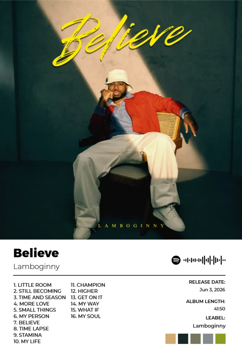Believe · Believe · Lamboginny · 2:3 Album poster for Believe by Lamboginny