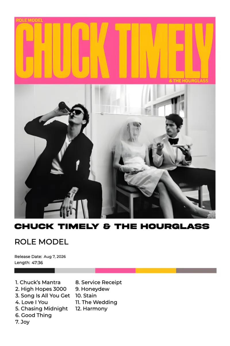 Album poster for Chuck Timely & The Hourglass by ROLE MODEL