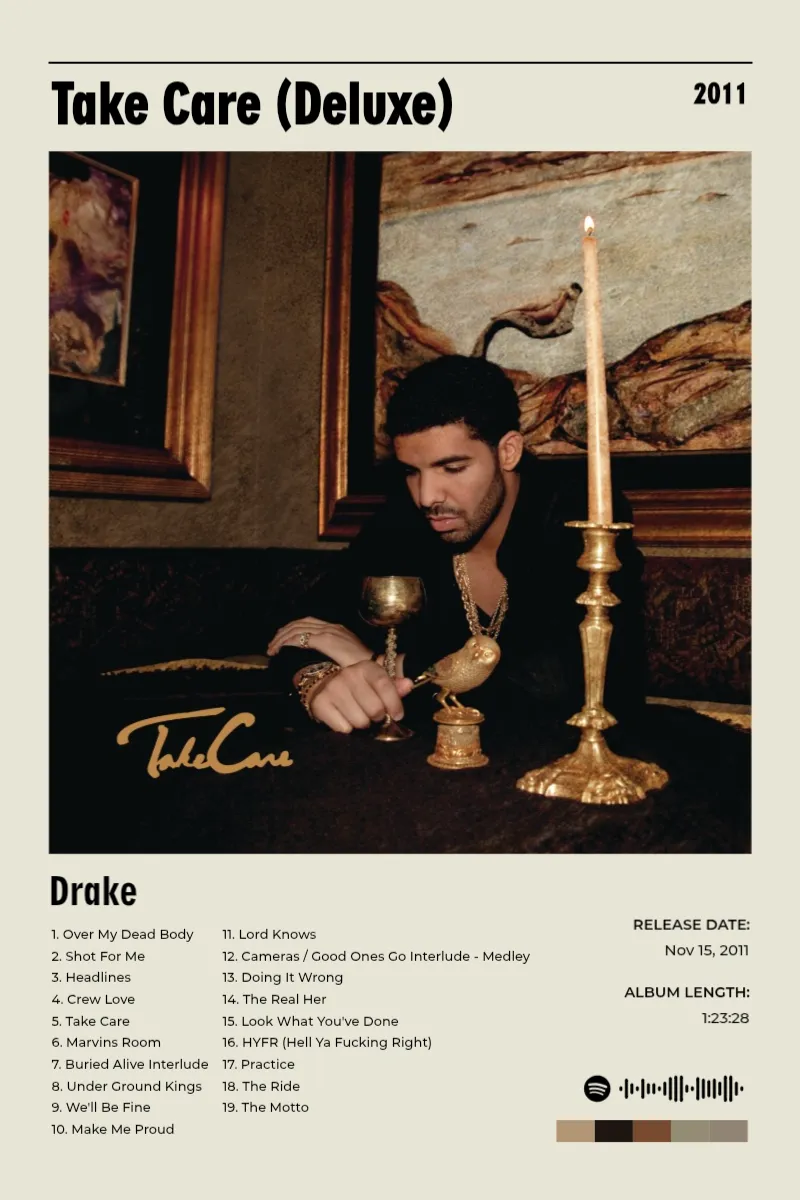 Album poster for Take Care (Deluxe) by Drake
