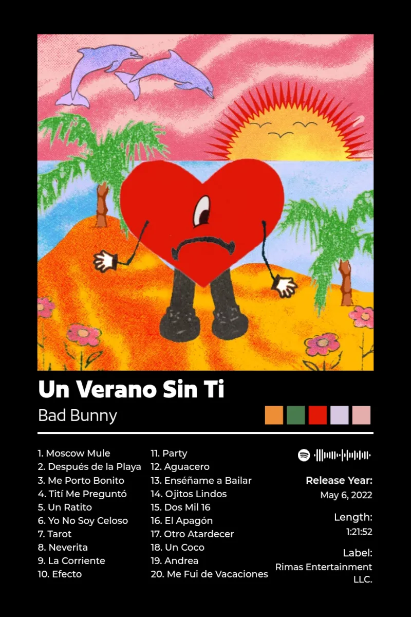 Album poster for Un Verano Sin Ti by Bad Bunny