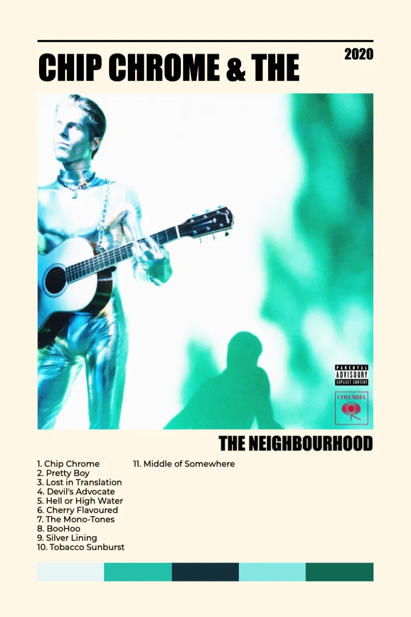 Album poster for Chip Chrome & The Mono-Tones by The Neighbourhood