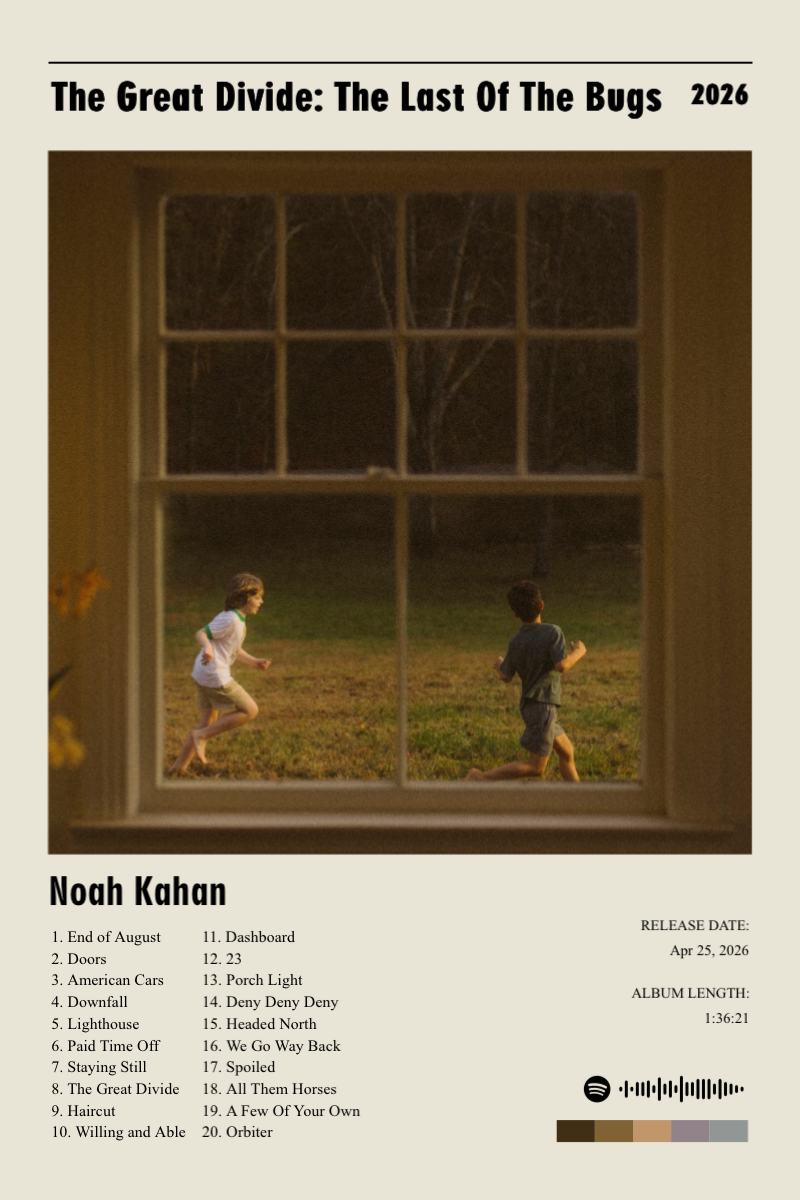 Album poster for The Great Divide: The Last Of The Bugs by Noah Kahan