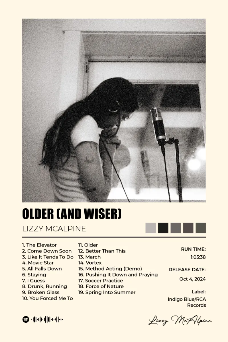 Album poster for Older (and Wiser) by Lizzy McAlpine