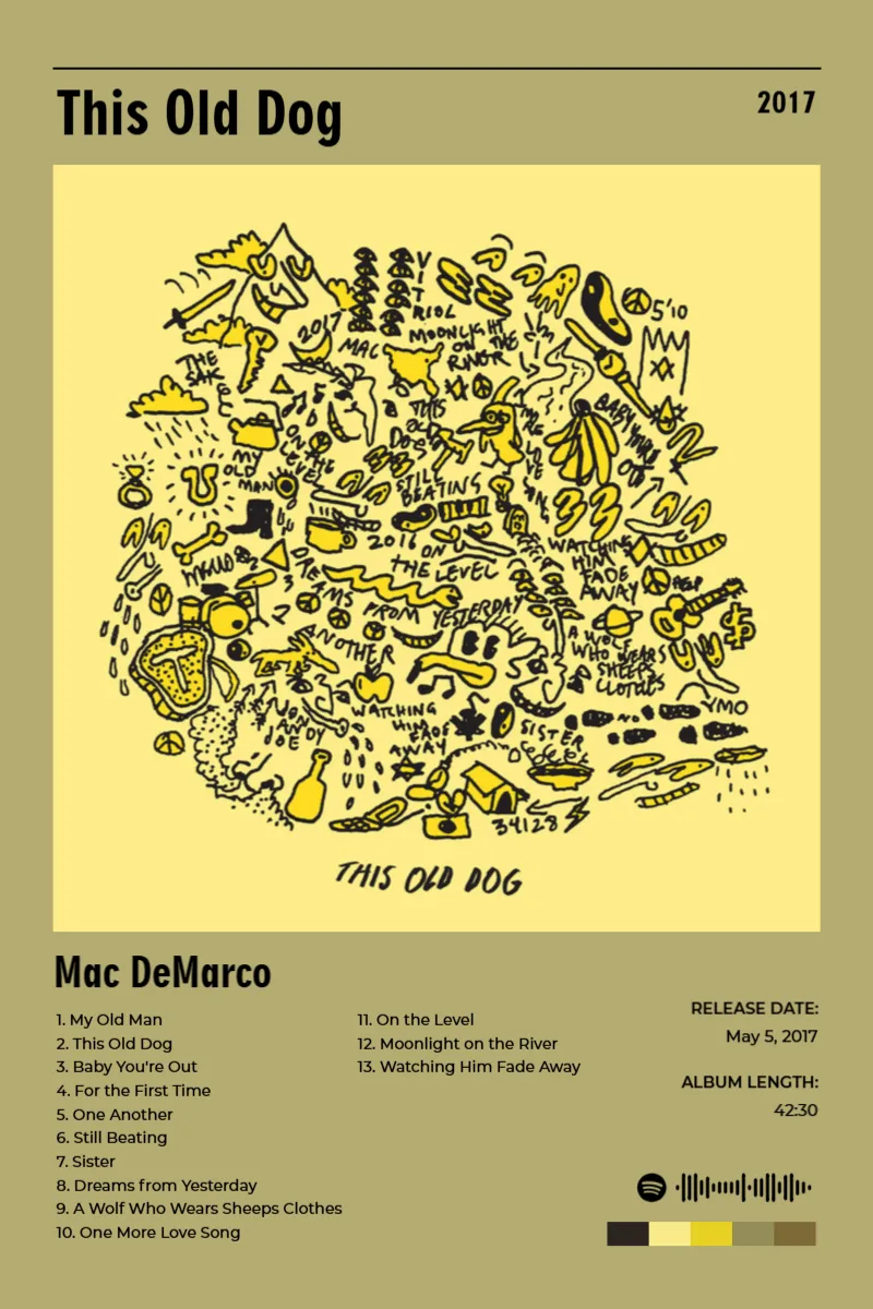 This Old Dog · This Old Dog · Mac DeMarco · 2:3 Album poster for This Old Dog by Mac DeMarco