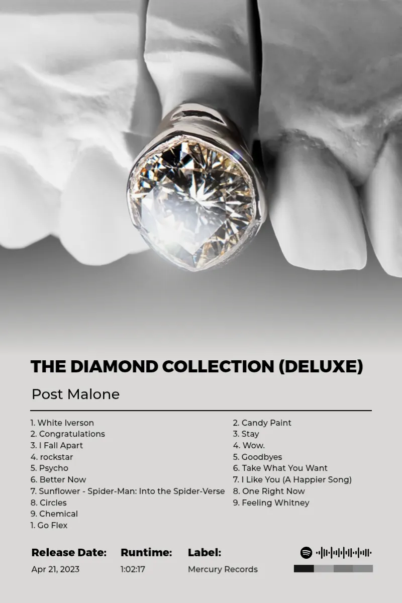 The Diamond Collection (Deluxe) · The Diamond Collection (Deluxe) · Post Malone · 2:3 Album poster for The Diamond Collection (Deluxe) by Post Malone