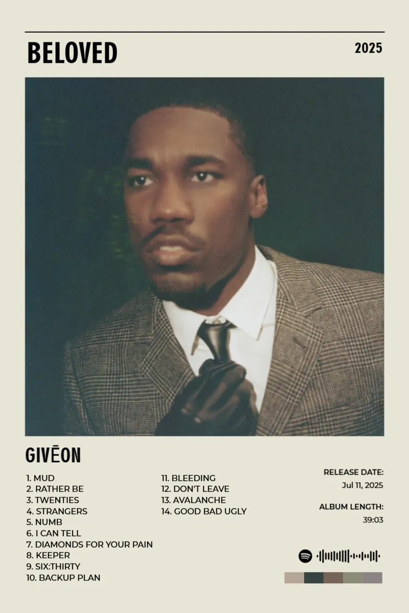 BELOVED · BELOVED · GIVĒON · 2:3 Album poster for BELOVED by GIVĒON