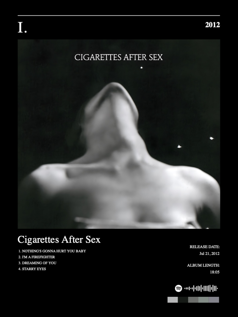 Album poster for I. by Cigarettes After Sex