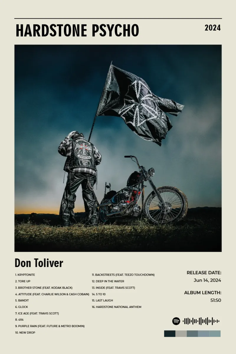 Album poster for HARDSTONE PSYCHO by Don Toliver