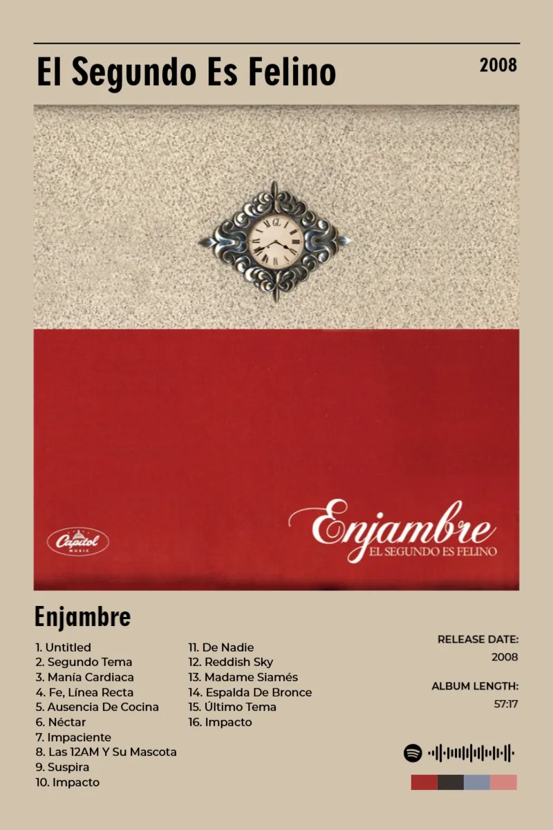 El Segundo Es Felino · El Segundo Es Felino · Enjambre · 2:3 Album poster for El Segundo Es Felino by Enjambre