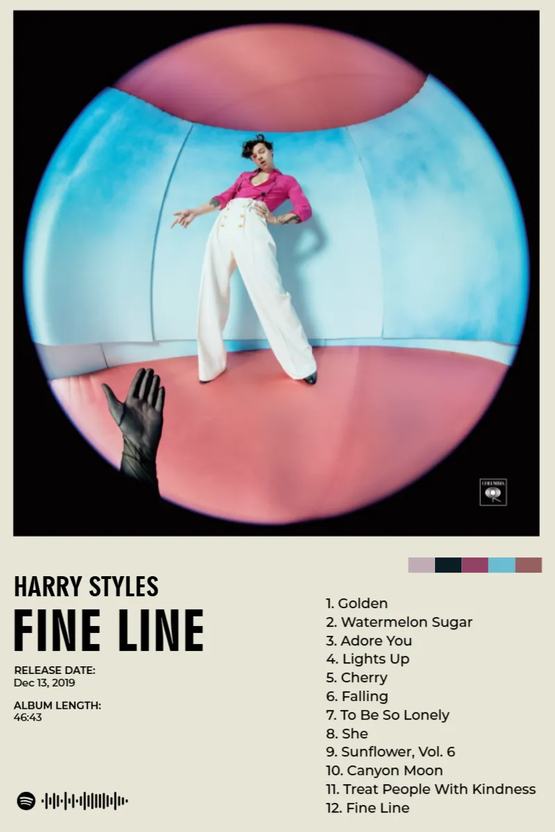 Album poster for Fine Line by Harry Styles