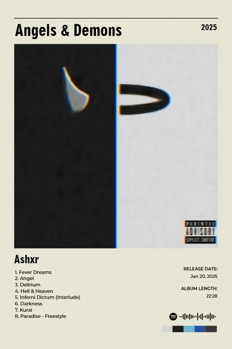 Album poster for Angels & Demons by Ashxr