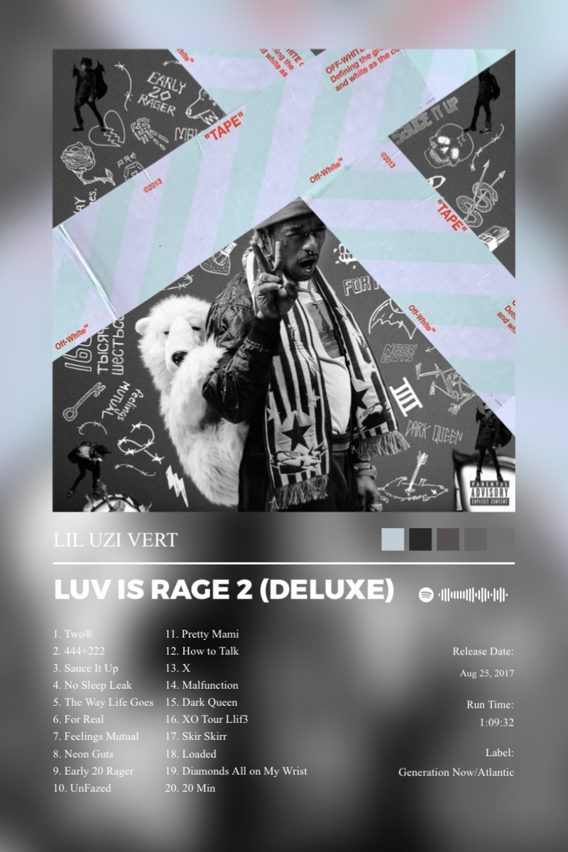 Album poster for Luv Is Rage 2 (Deluxe) by Lil Uzi Vert