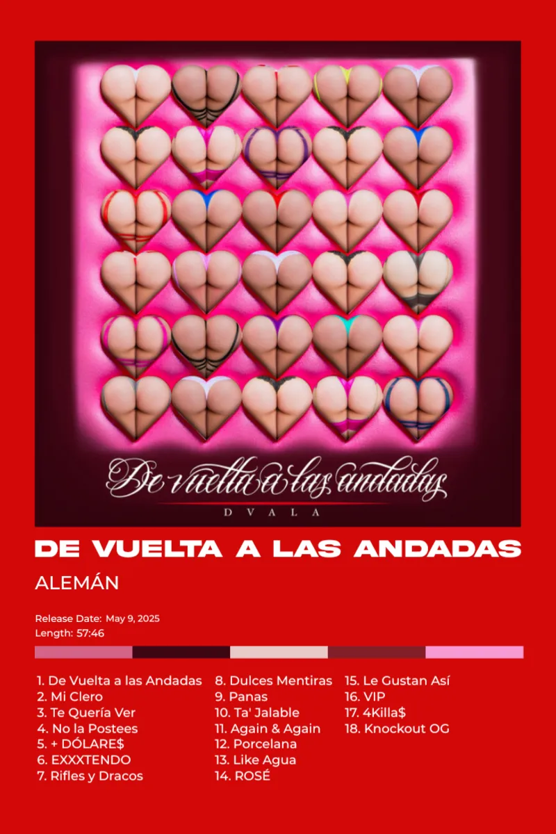 Album poster for De Vuelta a las Andadas by Alemán