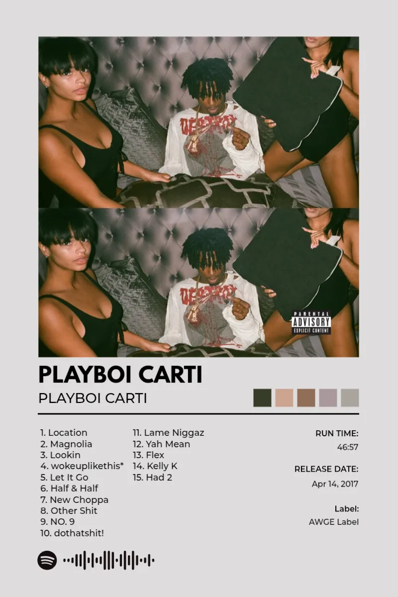 Album poster for Playboi Carti by Playboi Carti