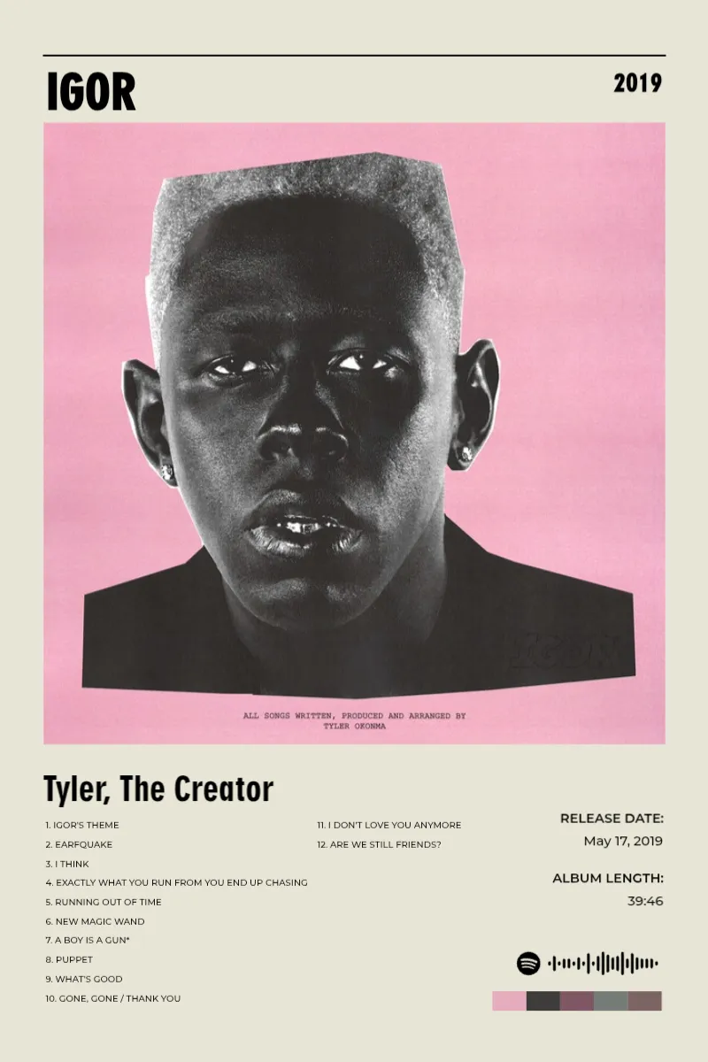 IGOR · IGOR · Tyler, The Creator · 2:3 Album poster for IGOR by Tyler, The Creator