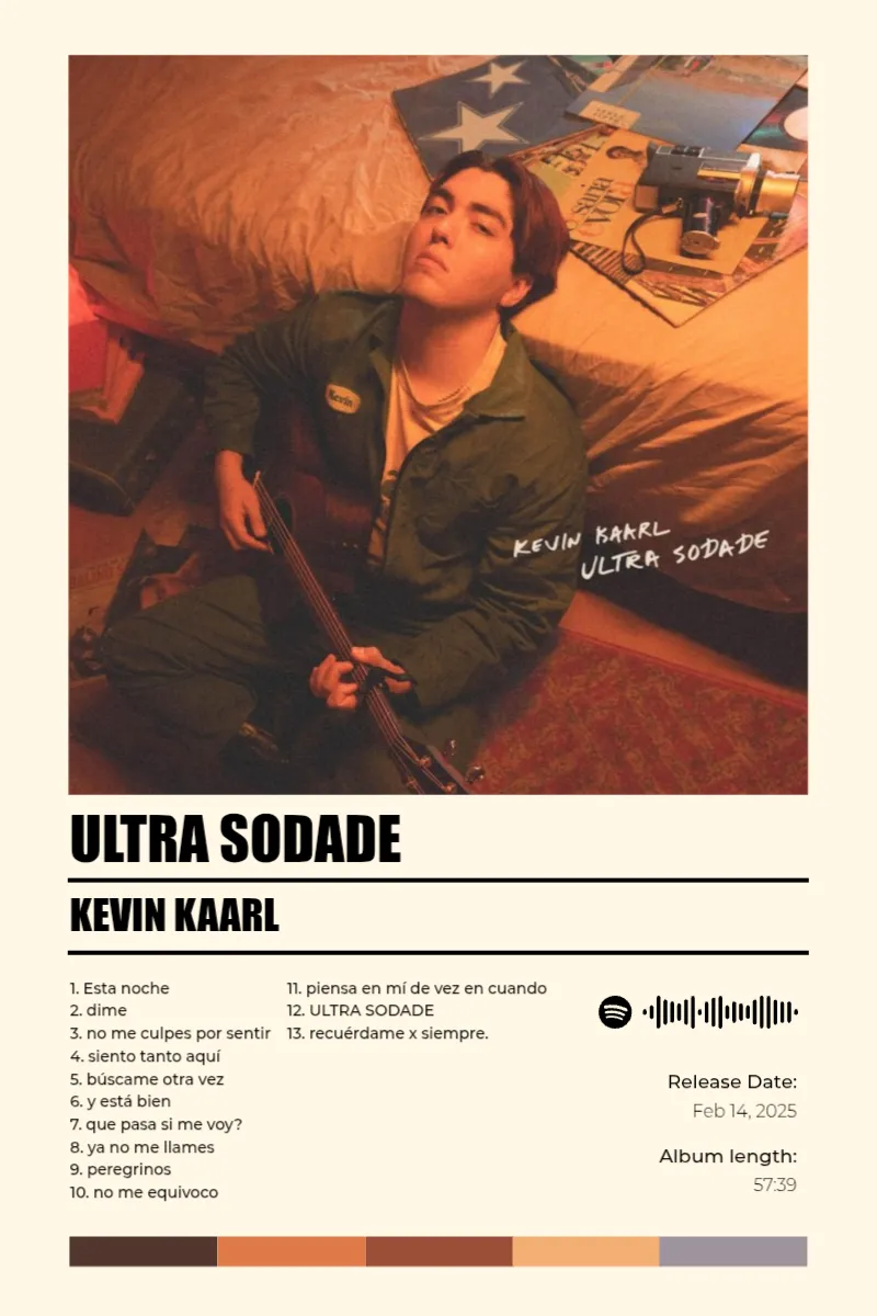 Album poster for ULTRA SODADE by Kevin Kaarl