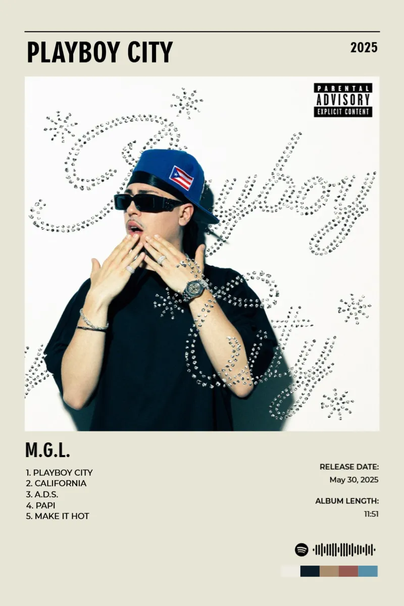 Album poster for PLAYBOY CITY by M.G.L.