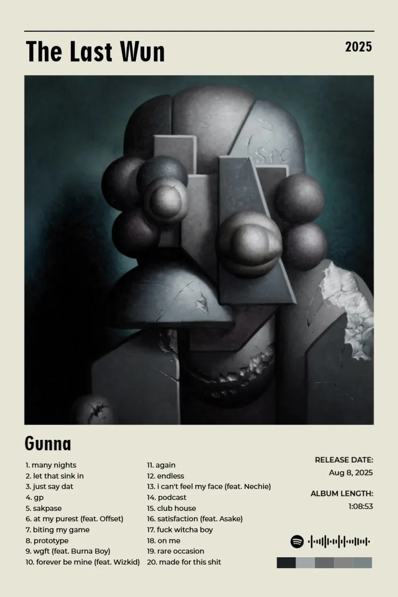 The Last Wun · The Last Wun · Gunna · 2:3 Album poster for The Last Wun by Gunna