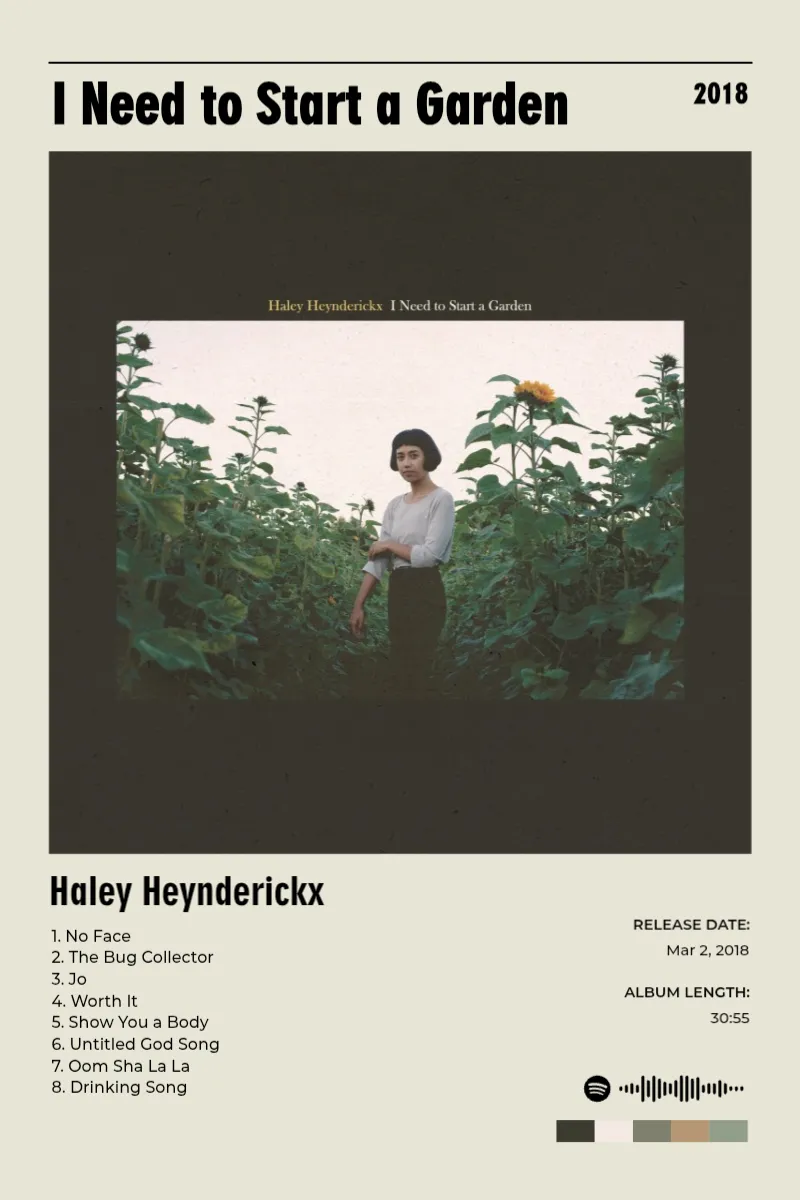 Album poster for I Need to Start a Garden by Haley Heynderickx