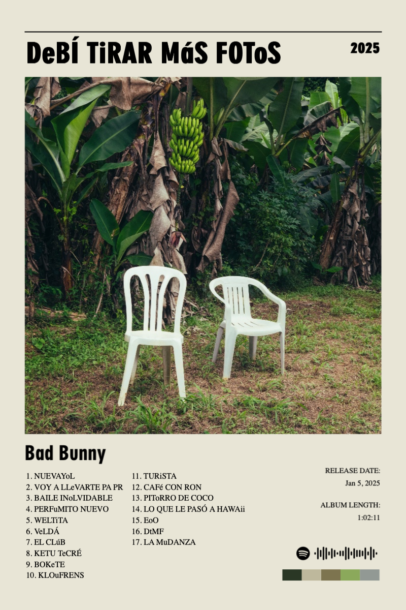 Album poster for DeBÍ TiRAR MáS FOToS by Bad Bunny
