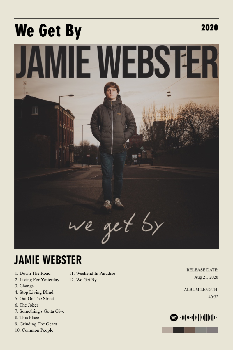 We Get By · We Get By · JAMIE WEBSTER · 2:3 Album poster for We Get By by JAMIE WEBSTER