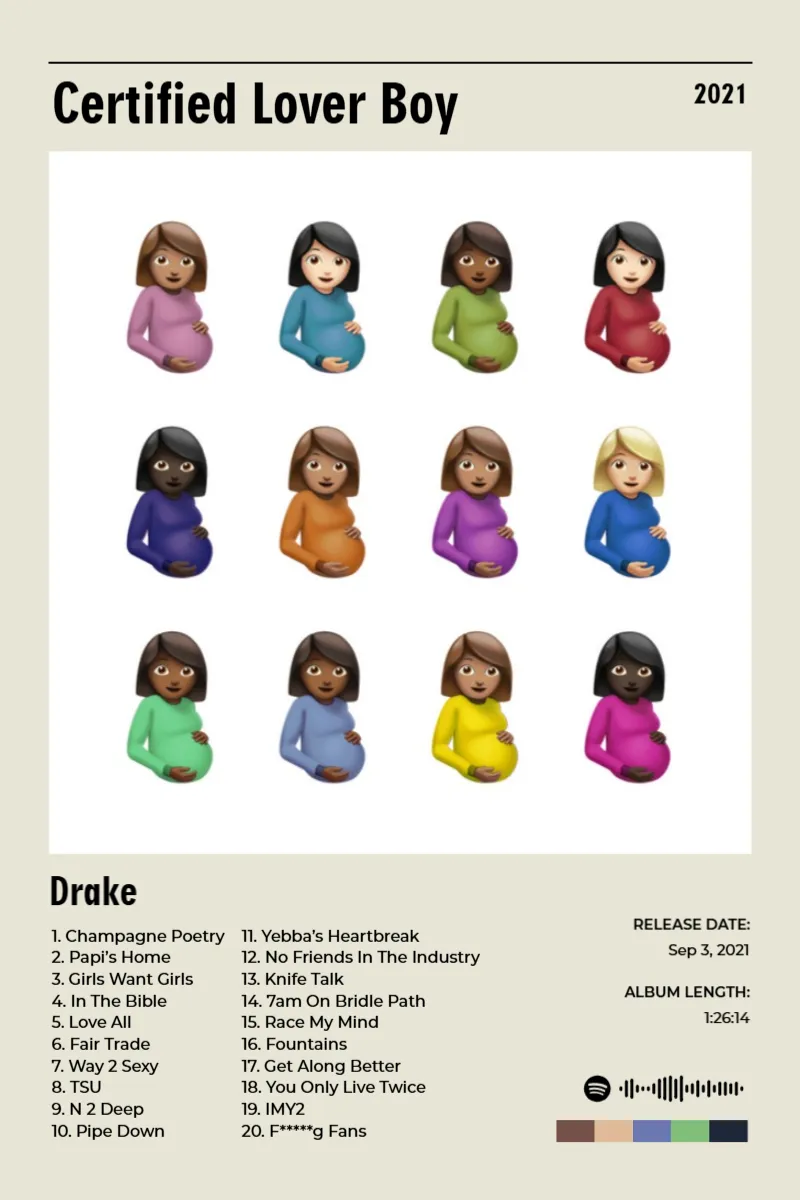 Certified Lover Boy · Certified Lover Boy · Drake · 2:3 Album poster for Certified Lover Boy by Drake