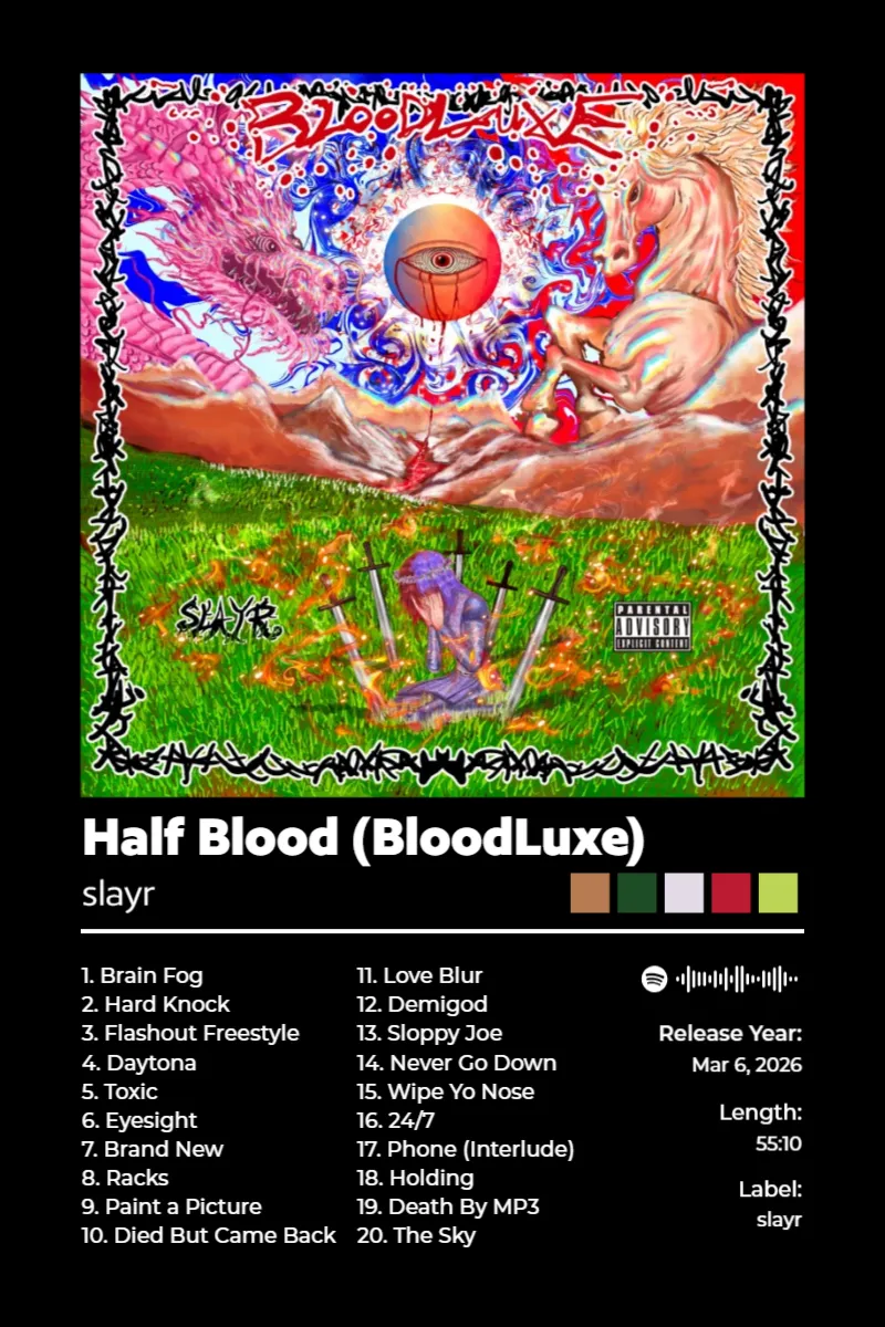Album poster for Half Blood (BloodLuxe) by slayr