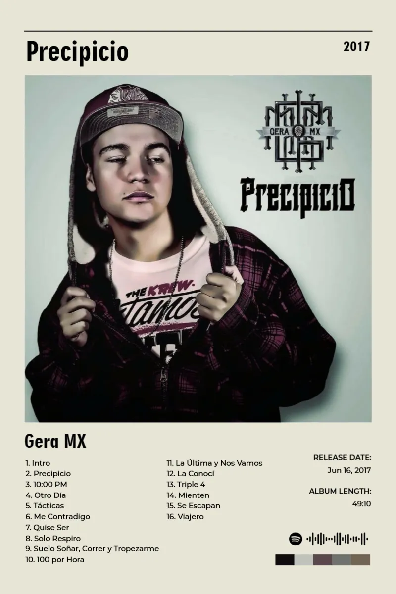 Album poster for Precipicio by Gera MX