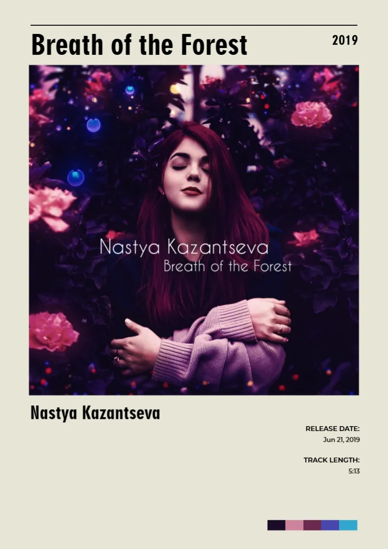 Album poster for Breath of the Forest by Nastya Kazantseva