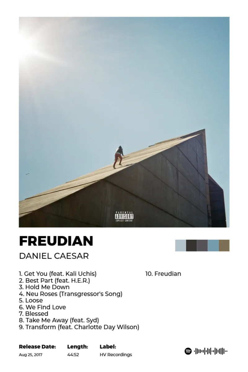 Freudian · Freudian · Daniel Caesar · 2:3 Album poster for Freudian by Daniel Caesar
