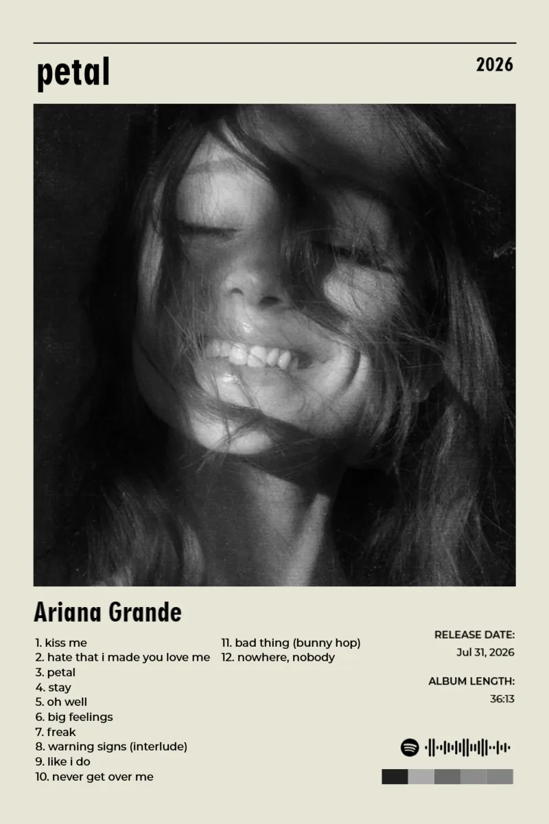 petal · petal · Ariana Grande · 2:3 Album poster for petal by Ariana Grande