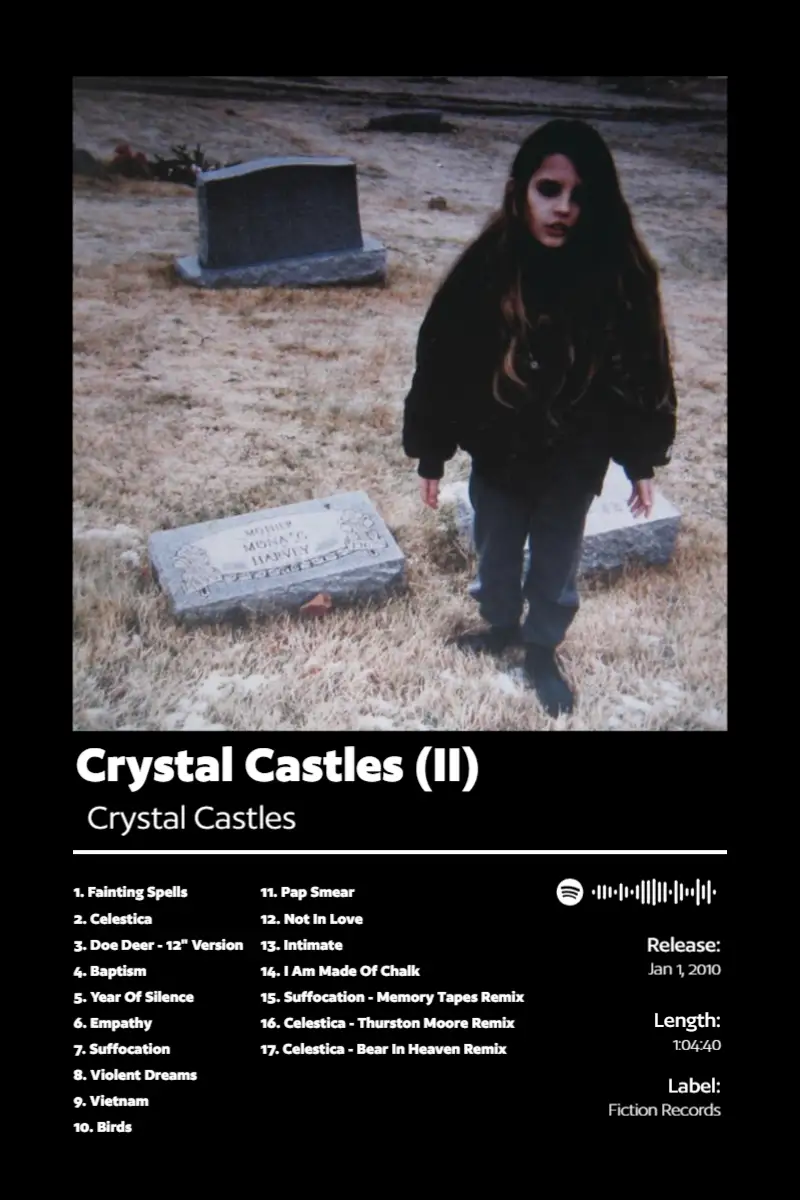 Album poster for Crystal Castles (II) by Crystal Castles