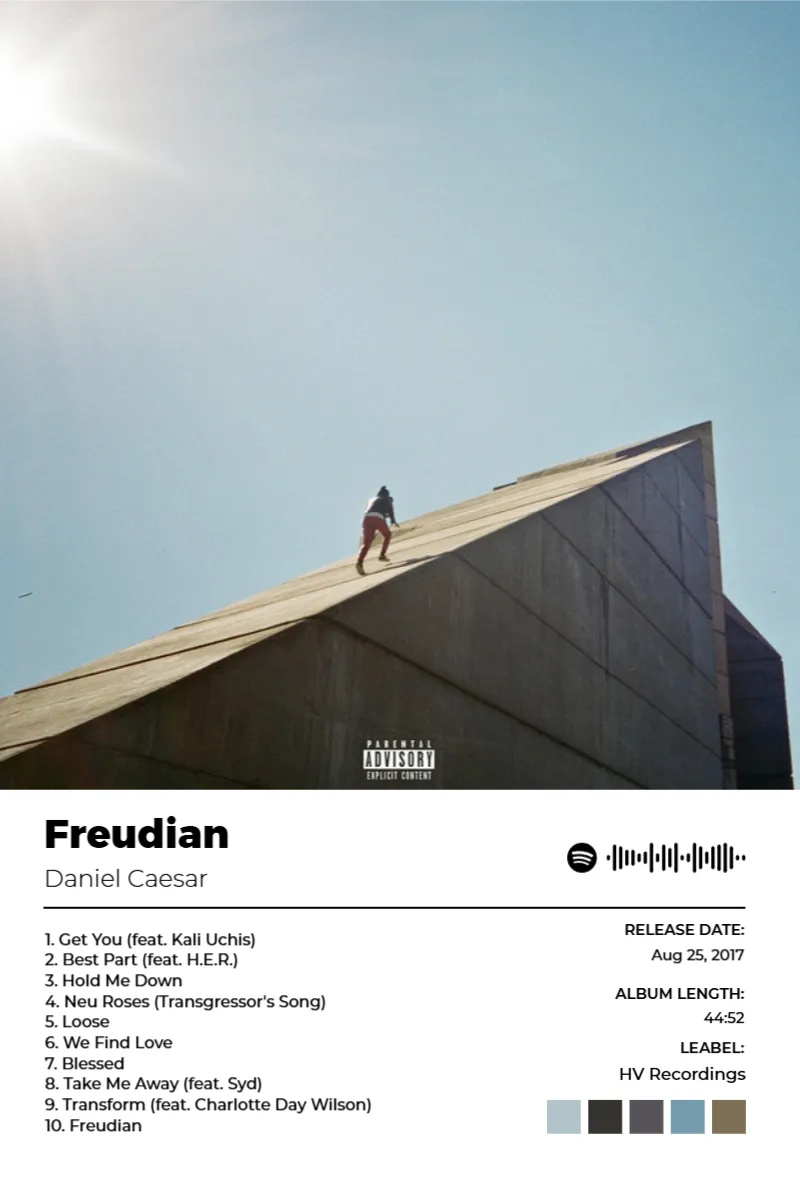 Freudian · Freudian · Daniel Caesar · 2:3 Album poster for Freudian by Daniel Caesar
